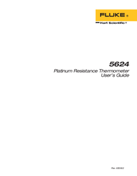 Thumbnail of document Manual - 5624 Platinum Resistance Thermometer to 1000°C